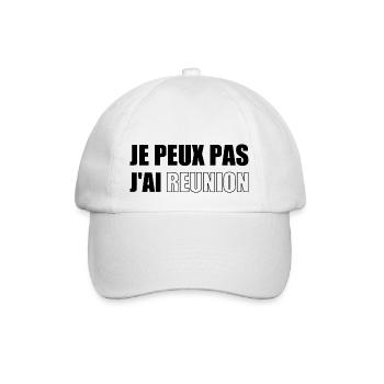 Ich kann keine Besprechung abhalten - Baseballkappe - Weiß/Weiß - Vorne