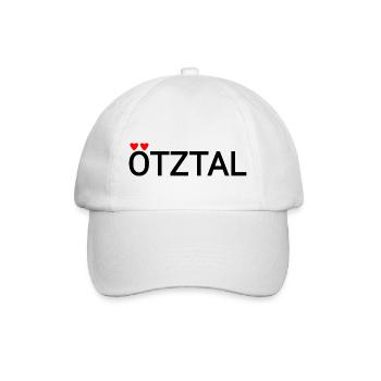 Ötztal mit Herzen - Baseballkappe - Weiß/Weiß - Vorne