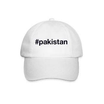 PAKISTAN Hashtag - Baseballkappe - Weiß/Weiß - Vorne
