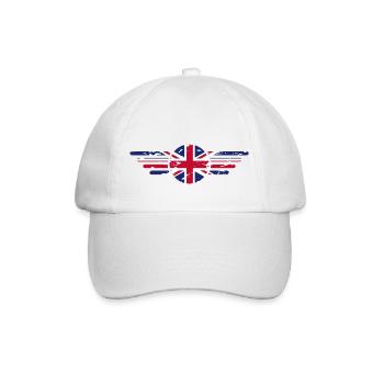 I Love Britain UK, Style Design T-Shirt - Casquette classique - blanc/blanc - Devant