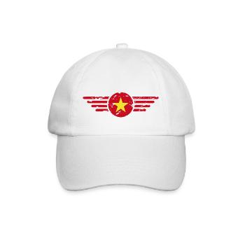 J’aime le Vietnam, T-shirt design de style élégance - Casquette classique - blanc/blanc - Devant