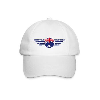 I Love Australia, Elegance Style Design T-Shirt - Baseball Cap - white/white - Front