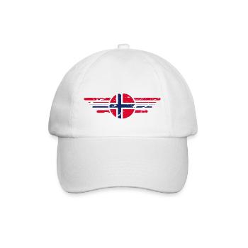 I Love Norway, Elegance Style Design T-Shirt - Baseball Cap - white/white - Front