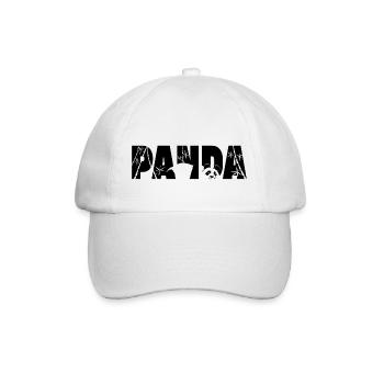 Panda Typo - Casquette classique - blanc/blanc - Devant