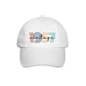 1957 vintage rétro - Casquette classique - blanc/blanc - Devant