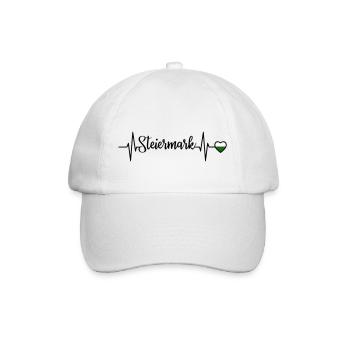 Styria Pulse Heart Line - Baseball Cap - white/white - Front