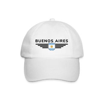 Buenos Aires Shirt for Argentina Fans - Baseball Cap - white/white - Front