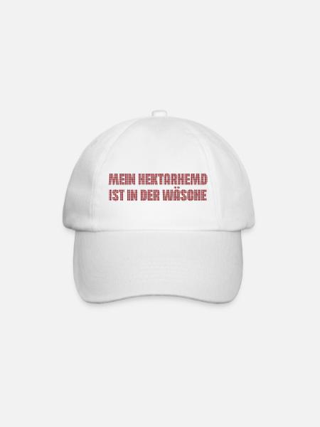 Hektarhemd Ersatzklamotte - Unisex - Baseballkappe - Weiß/Weiß
