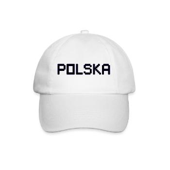POLSKA Poland - Baseballkappe - Weiß/Weiß - Vorne