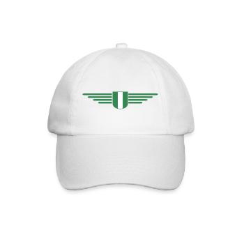 Nigeria Design – Show your love for the country - Baseball Cap - white/white - Front