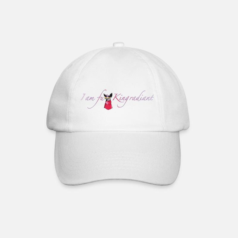 I am fu * King radiant - Baseball Cap - white/white