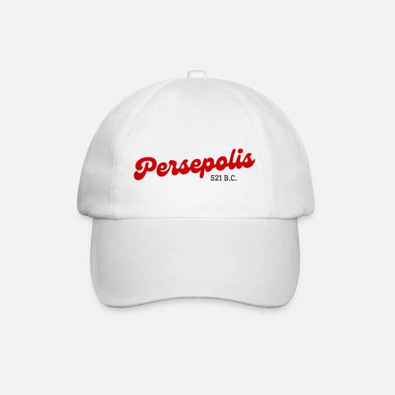 Persepolis - Iran - Baseballkappe - Weiß/Weiß