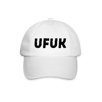 Ufuk Turkish given name - Baseball Cap - white/white - Front