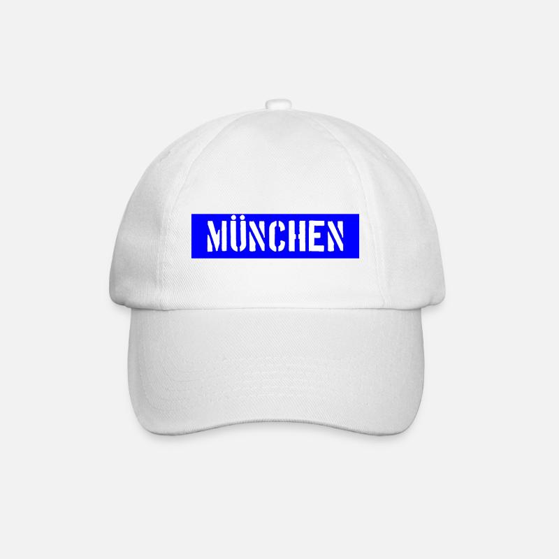 München - Munich - Bayern - Baseballkappe - Weiß/Weiß