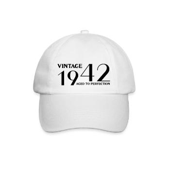 Vintage 1942 aged to perfection - Casquette classique - blanc/blanc - Devant