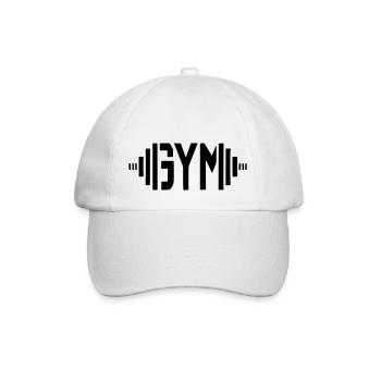 Fitnessstudio - Baseballkappe - Weiß/Weiß - Vorne