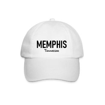 Memphis - Tennessee - USA - United States America - Baseballkappe - Weiß/Weiß - Vorne