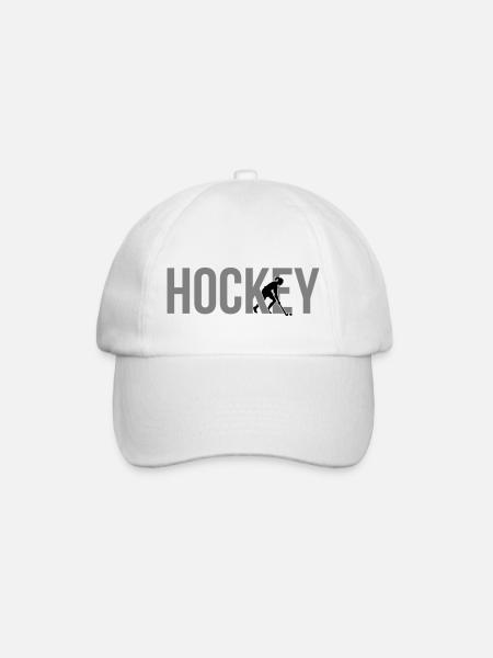 Hockey Frauen Hockeyspielerin - Baseballkappe - Weiß/Weiß