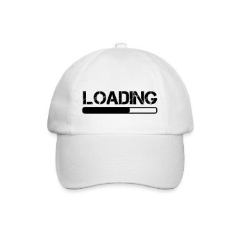 Loading - Baseball Cap - white/white - Front