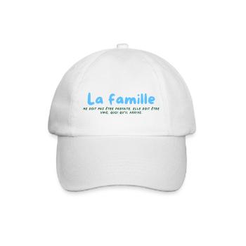 famille - Casquette classique - blanc/blanc - Devant