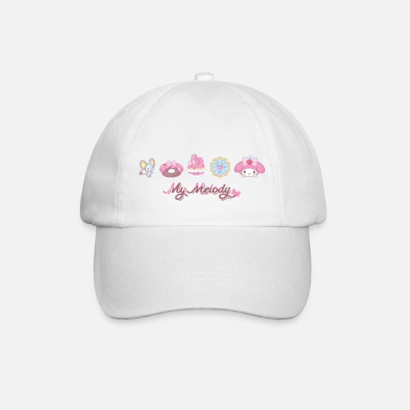 My Melody Avec Flat Et Pâtisseries - Casquette classique - blanc/blanc