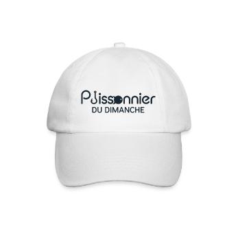 Poissonnier du Dimanche humour pêcheur amateur - Casquette classique - blanc/blanc - Devant