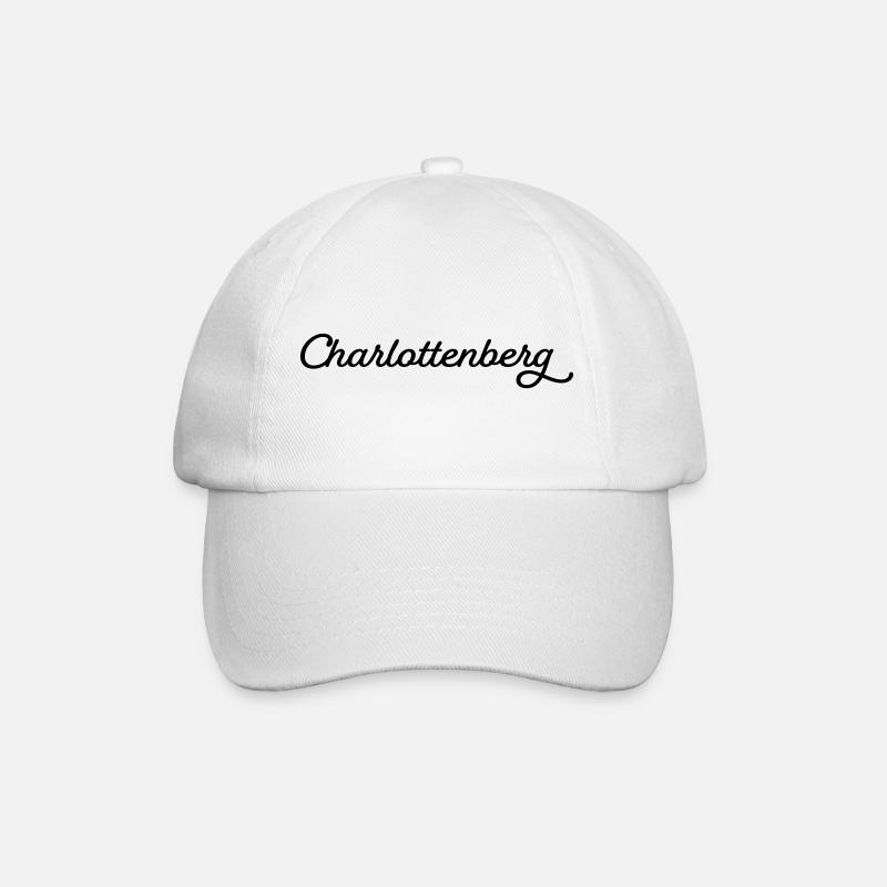 Charlottenberg schwarz - Baseballkappe - Weiß/Weiß