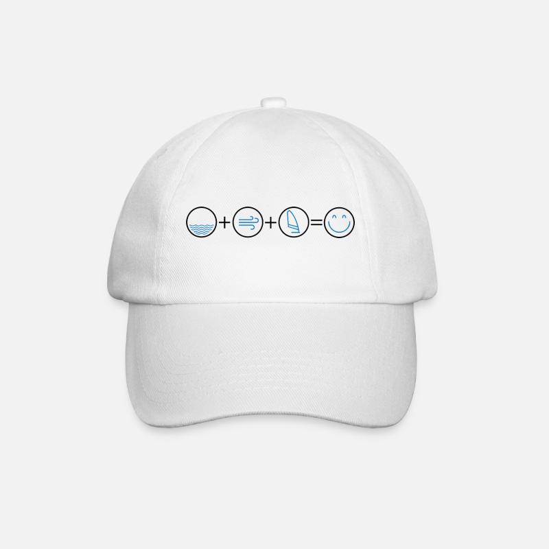 Icônes Eau Vent Planche à voile - Casquette classique - blanc/blanc