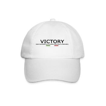 Ogni successo ha un nome Continua a provarci V1 - Baseballkappe - Weiß/Weiß - Vorne