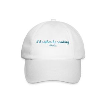I'd Rather Be Reading - Baseball Cap - white/white - Front