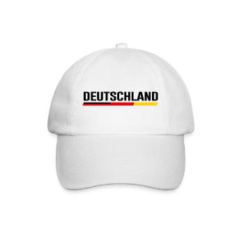 ALLEMAGNE – Conception propre des rayures de drapeau - Casquette classique - blanc/blanc - Devant