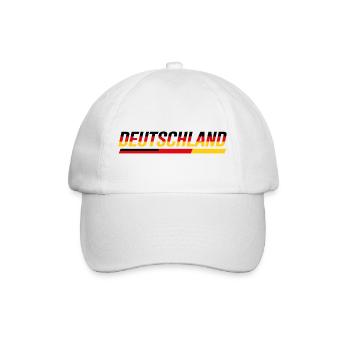 ALLEMAGNE – Look de course à rayures de vitesse - Casquette classique - blanc/blanc - Devant