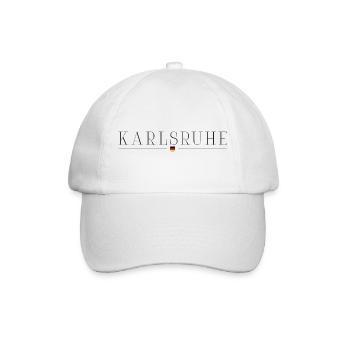 T-shirt de fan de Karlsruhe – Pour de vrais fans - Casquette classique - blanc/blanc - Devant