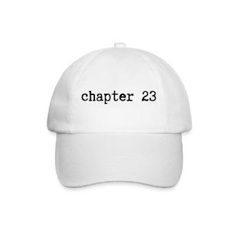 chapter 23 Birthday - Baseball Cap - white/white - Front