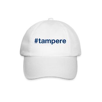 Tampere Suomi Finland Hashtag - Baseball Cap - white/white - Front