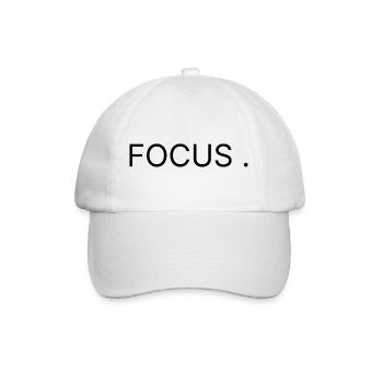 Stay Focused - Concentration - Casquette classique - blanc/blanc - Devant