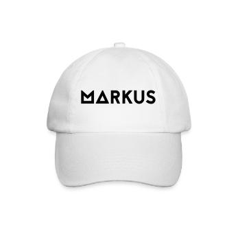 Prénom Markus - Casquette classique - blanc/blanc - Devant