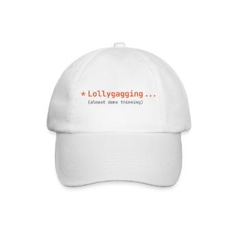 Vibe Coding - Lollygagging - Baseballkappe - Weiß/Weiß - Vorne