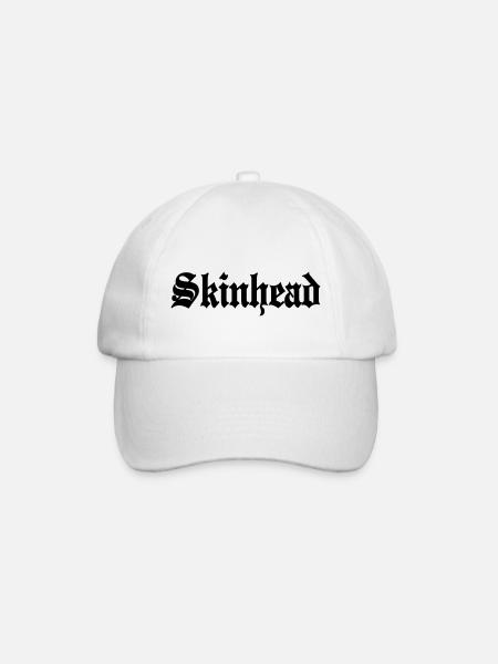 Working Class Skinhead Oi! Antiracist Bootboys My - Baseball Cap - white/white