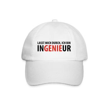 Lasst mich durch, ich bin Ingenieur - Casquette classique - blanc/blanc - Devant