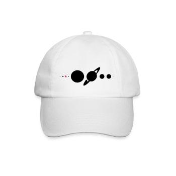 Sonnensystem* - Baseballkappe - Weiß/Weiß - Vorne