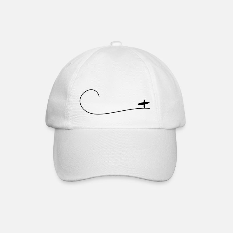 Perfekte Welle - Baseballkappe - Weiß/Weiß