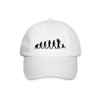 evolution daddy 2 enfants - Casquette classique - blanc/blanc - Devant