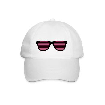 Kanye West - Brille - Sonnenbrille - Baseballkappe - Weiß/Weiß - Vorne