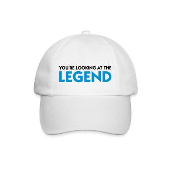 The legend is in front of you! - Baseball Cap - white/white - Front