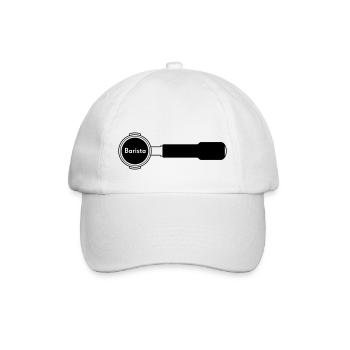 Siebträger Barista horiz - Baseballkappe - Weiß/Weiß - Vorne