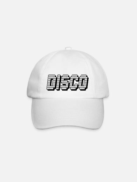 disco - Baseballkappe - Weiß/Weiß