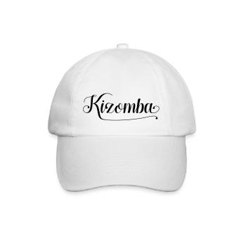 Kizomba Schrift 1a - Baseballkappe - Weiß/Weiß - Vorne