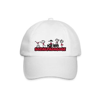 ich bin sozialpädagoge - Baseballkappe - Weiß/Weiß - Vorne