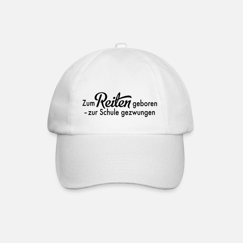 reiten - Baseballkappe - Weiß/Weiß